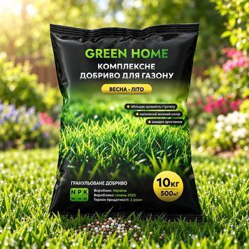 Добриво для газону весна-літо Green Home 10 кг