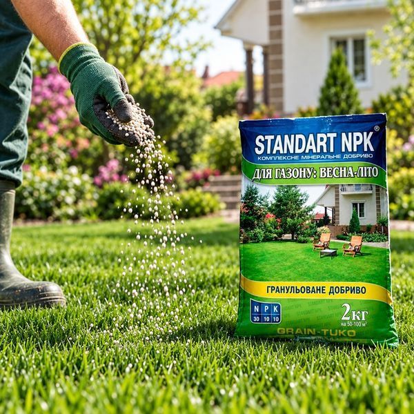 Комплексне добриво для газону Standart NPK 2 кг