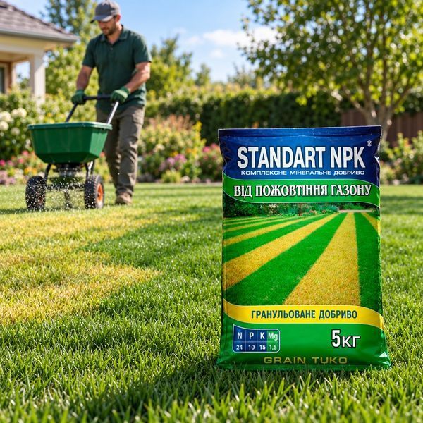 Добриво від пожовтіння газону Standart NPK 5 кг