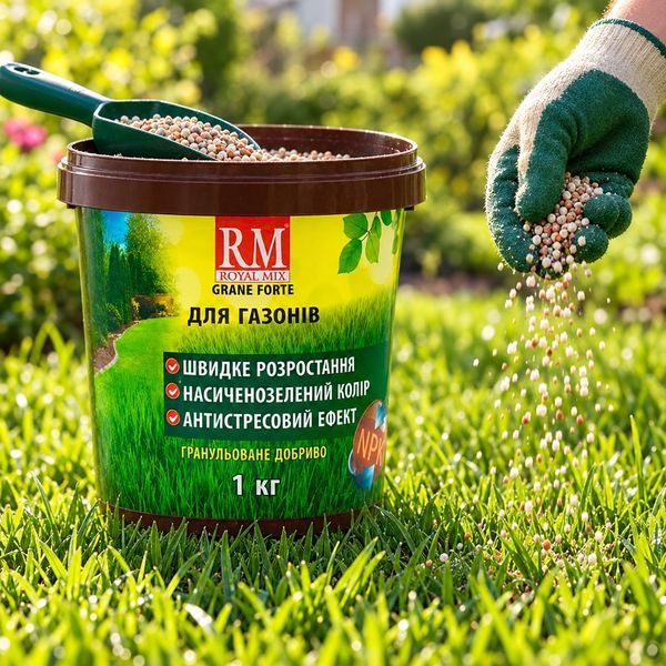 Комплексне добриво для газону Royal Mix Grane Forte 1 кг