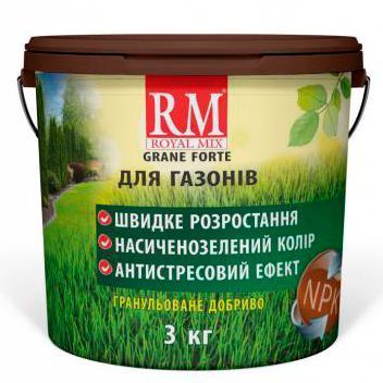 Комплексне добриво для газону Royal Mix 3 кг 1227 фото Комплексне добриво для газону Royal Mix 3 кг 1227 фото