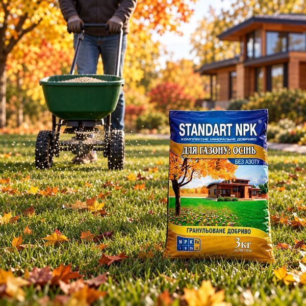 Осіннє добриво для газону Standart NPK 3 кг